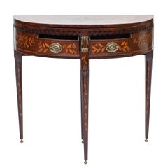 19th Century Dutch Inlaid Console or Table