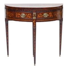 19th Century Dutch Inlaid Console or Table