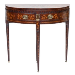 19th Century Dutch Inlaid Console or Table
