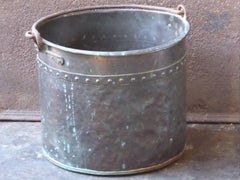 19th Century Dutch Log Basket or Log Holder