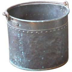 19th Century Dutch Log Basket or Log Holder