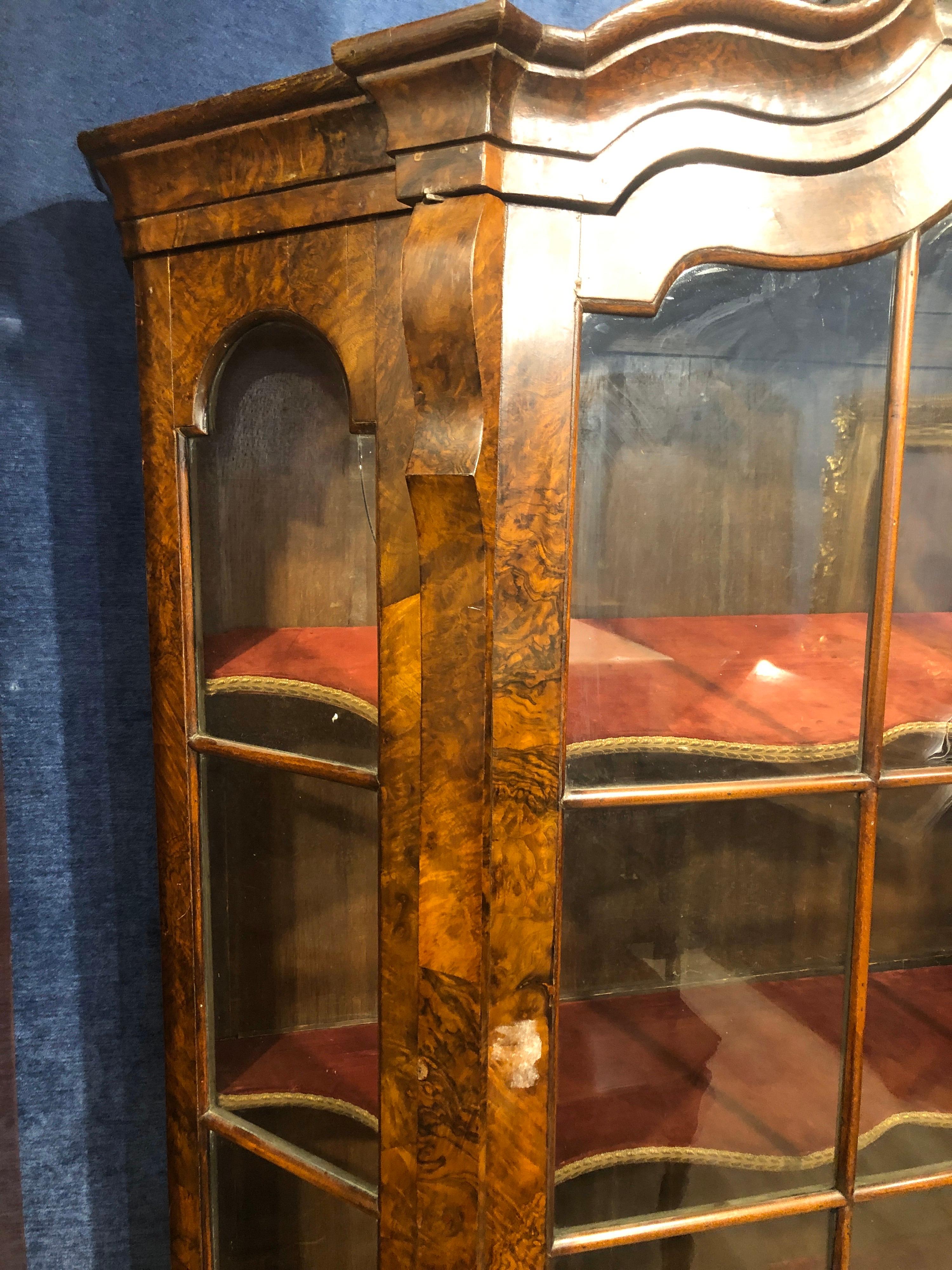 19th Century Dutch Louis XVI Wood Walnut Inlaid Cabinet, 1820 For Sale 2