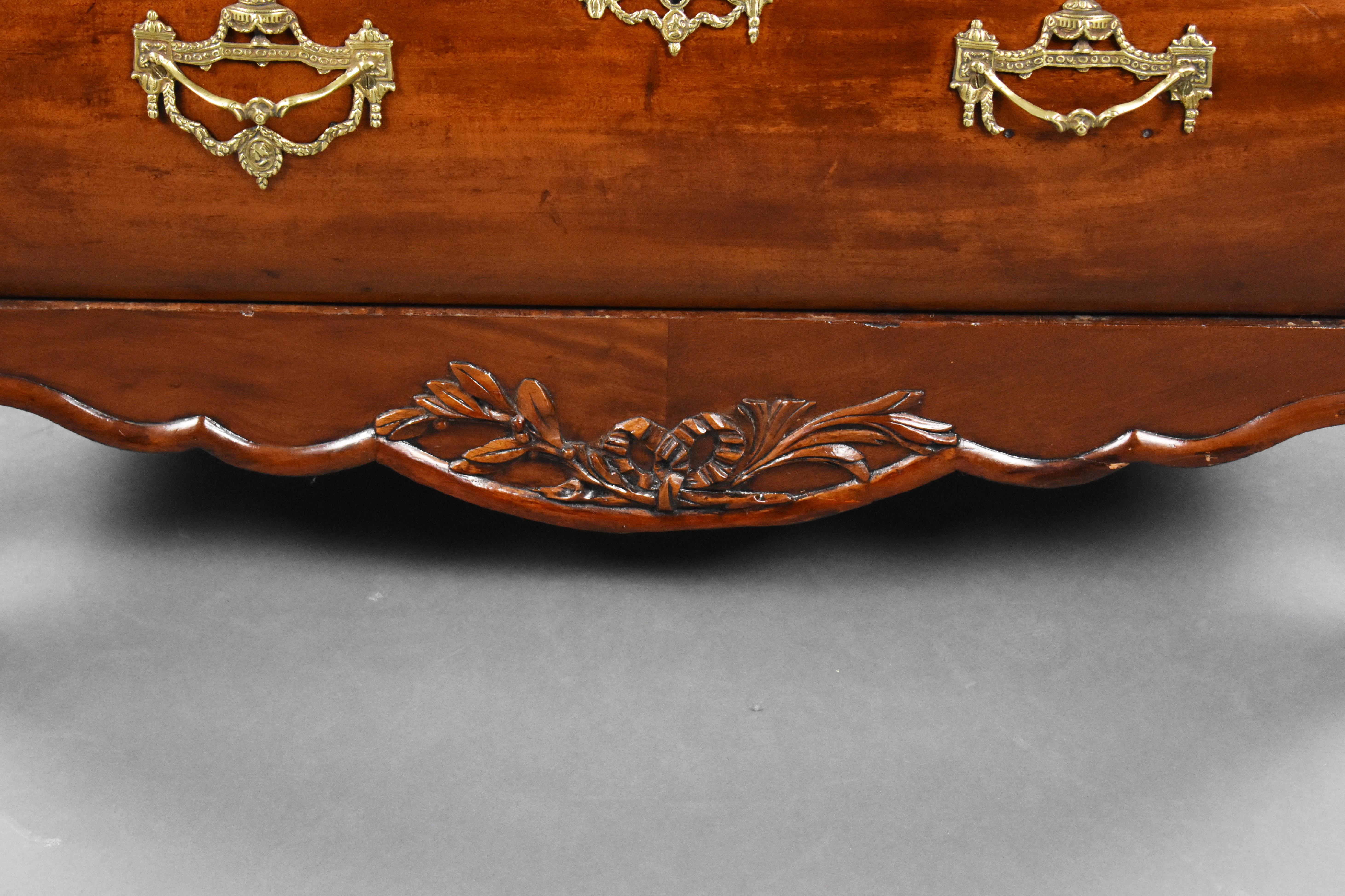 19th Century Dutch Mahogany Commode Chest of Drawers For Sale 7