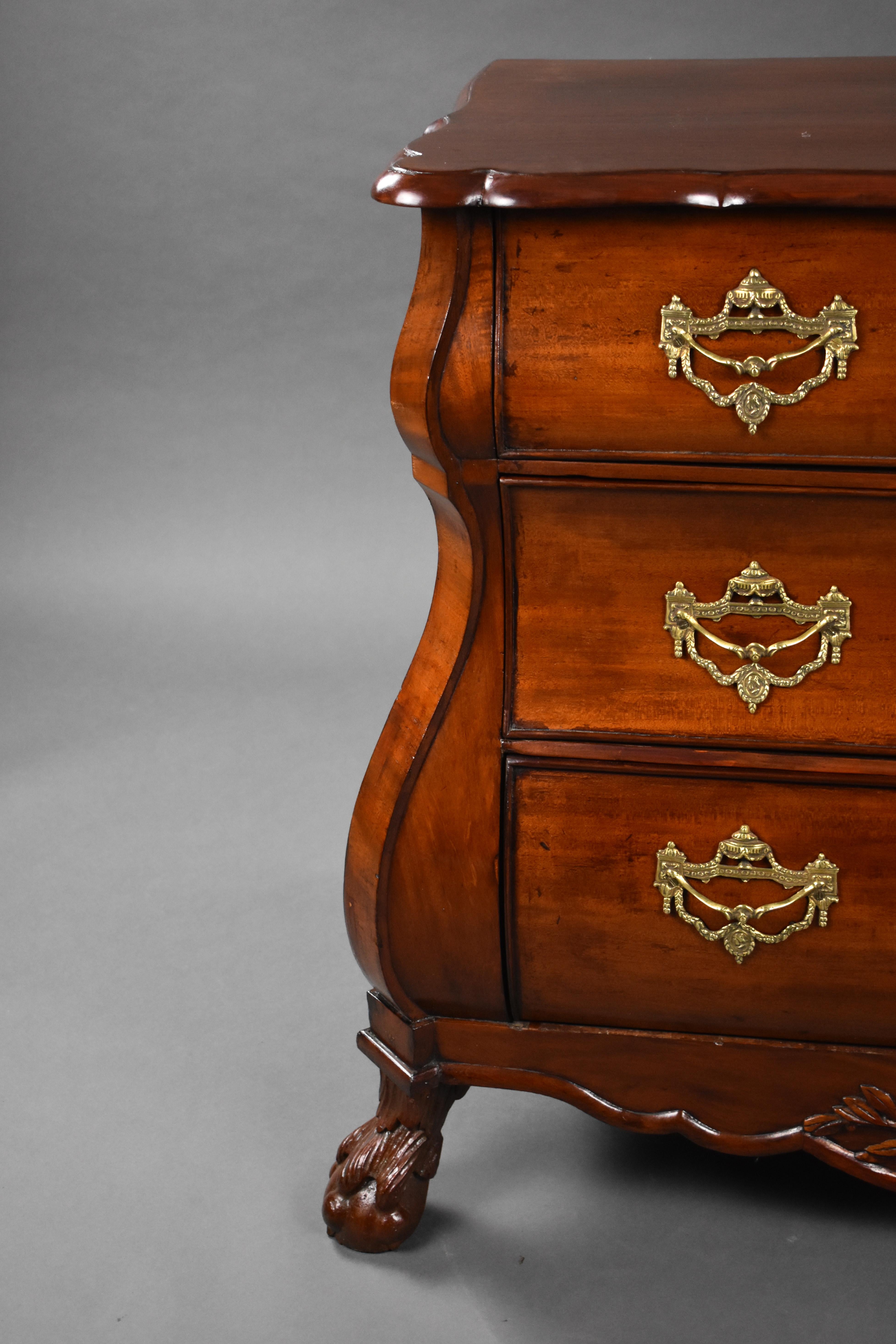 19th Century Dutch Mahogany Commode Chest of Drawers For Sale 4