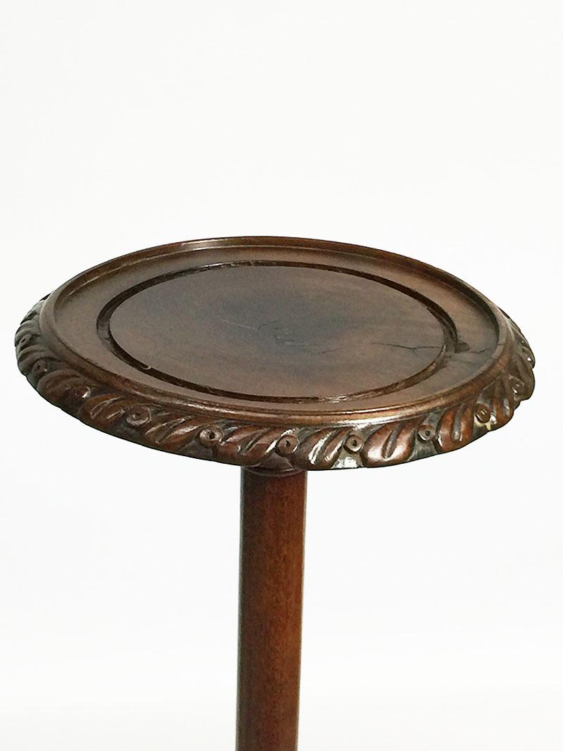 Wood 19th Century Dutch Mahogany pedestal or Plant Stand For Sale