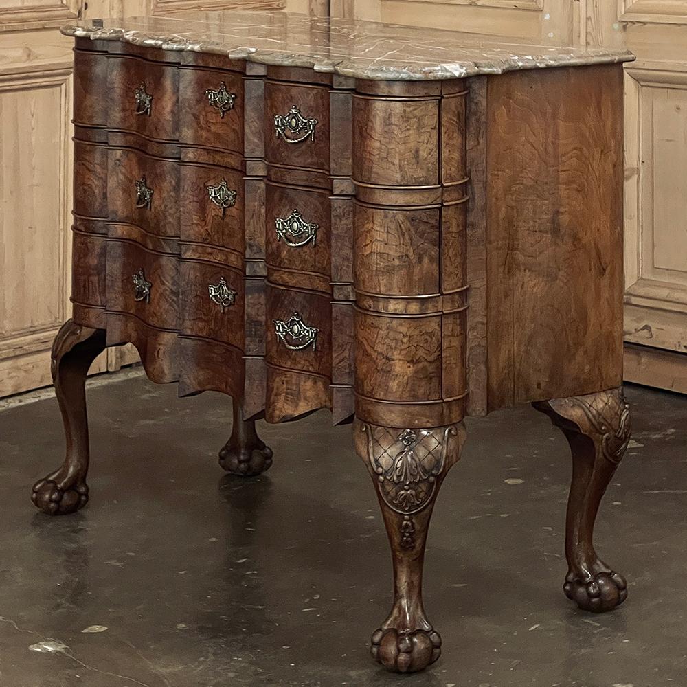 19th Century Dutch Marble Top Chippendale Commode ~ Chest of Drawers For Sale 10