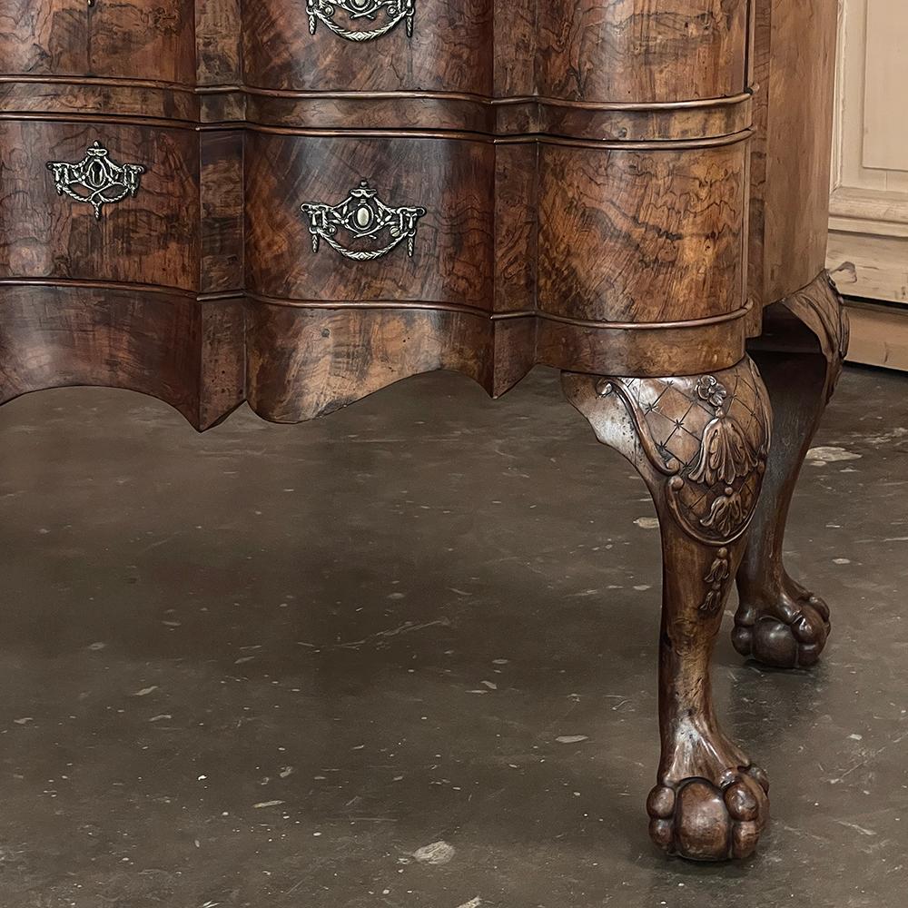 19th Century Dutch Marble Top Chippendale Commode ~ Chest of Drawers For Sale 14