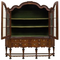 19th Century Dutch Marquetry & Ebonized Cabinet