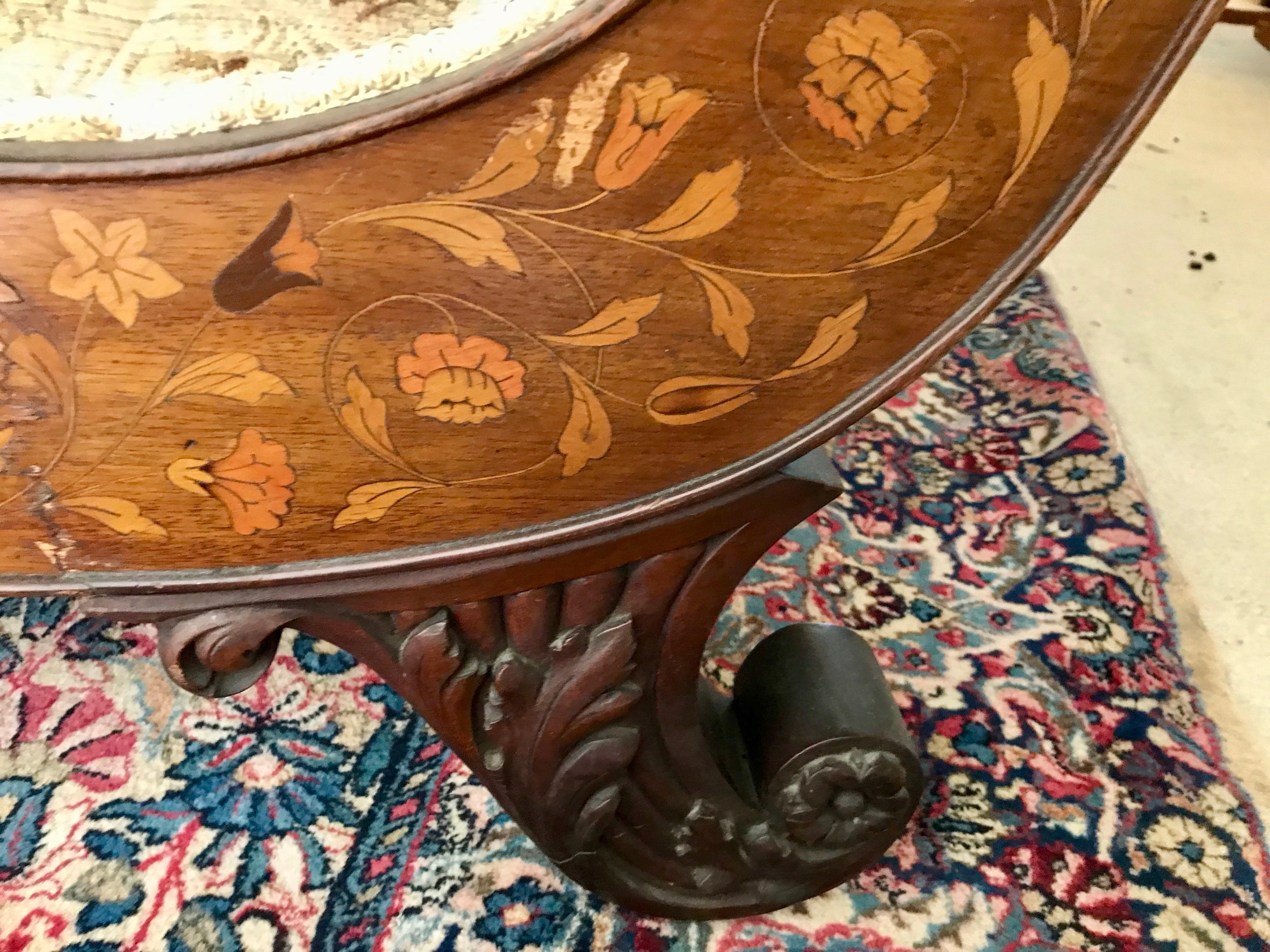 19TH Century Dutch Marquetry Recamier For Sale 8
