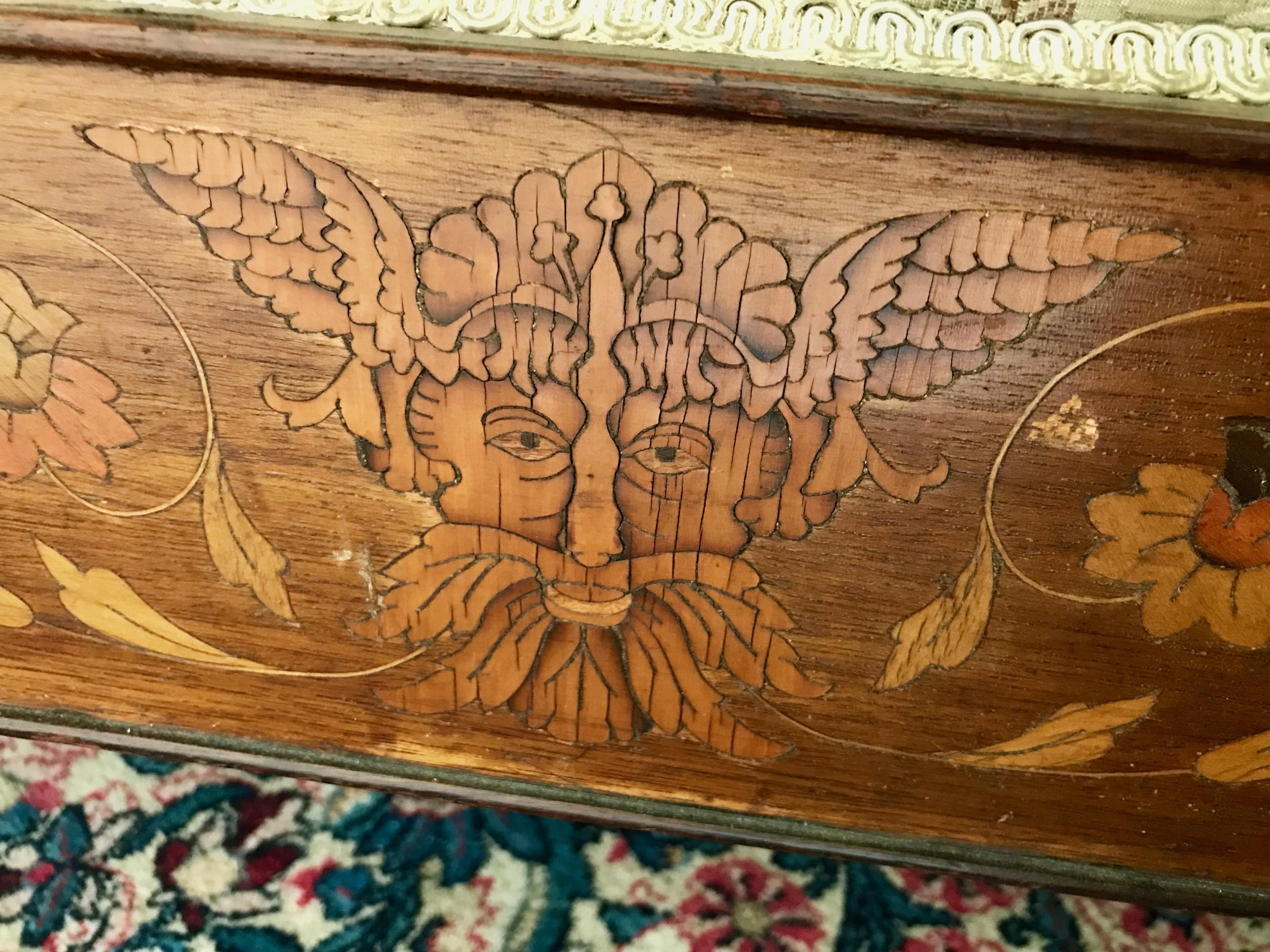19TH Century Dutch Marquetry Recamier For Sale 9