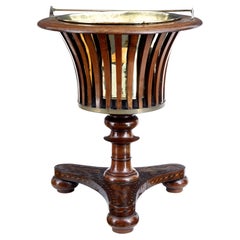 19th Century Dutch marquetry wine cooler ice bucket