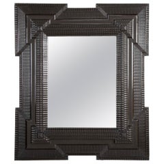 19th Century Dutch Mirror with Exceptional Bracket Corners