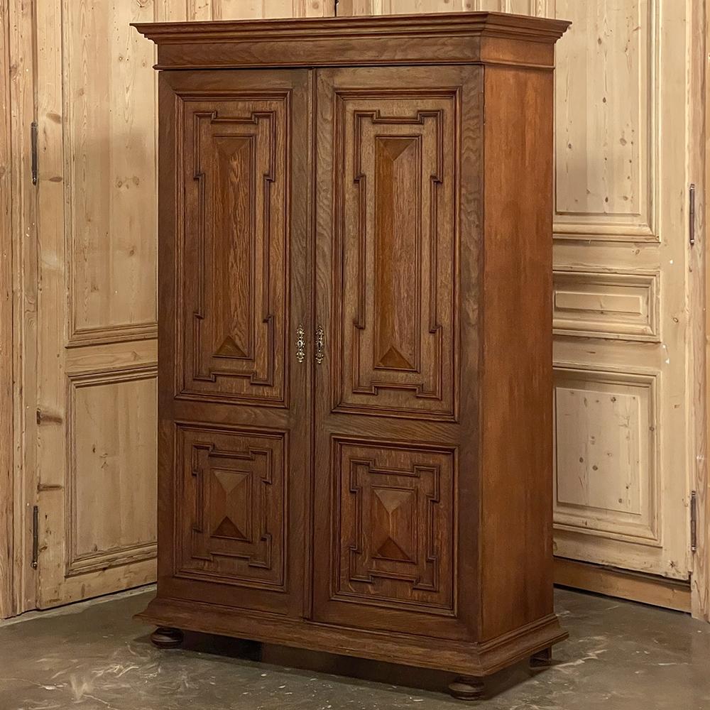 French 19th Century Dutch Oak Armoire ~ Cabinet