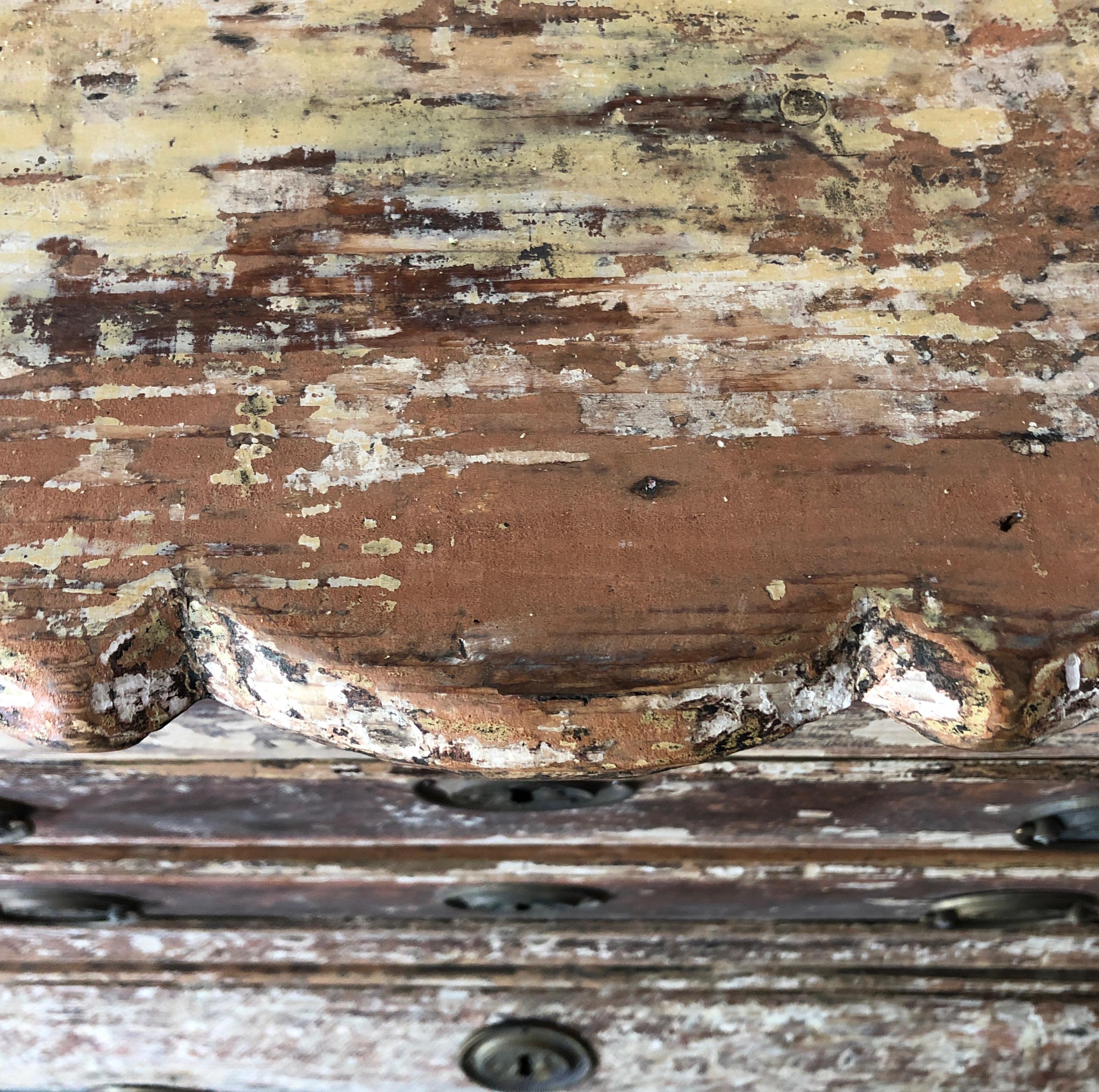 19th Century Dutch Oak Commode (Bronze)