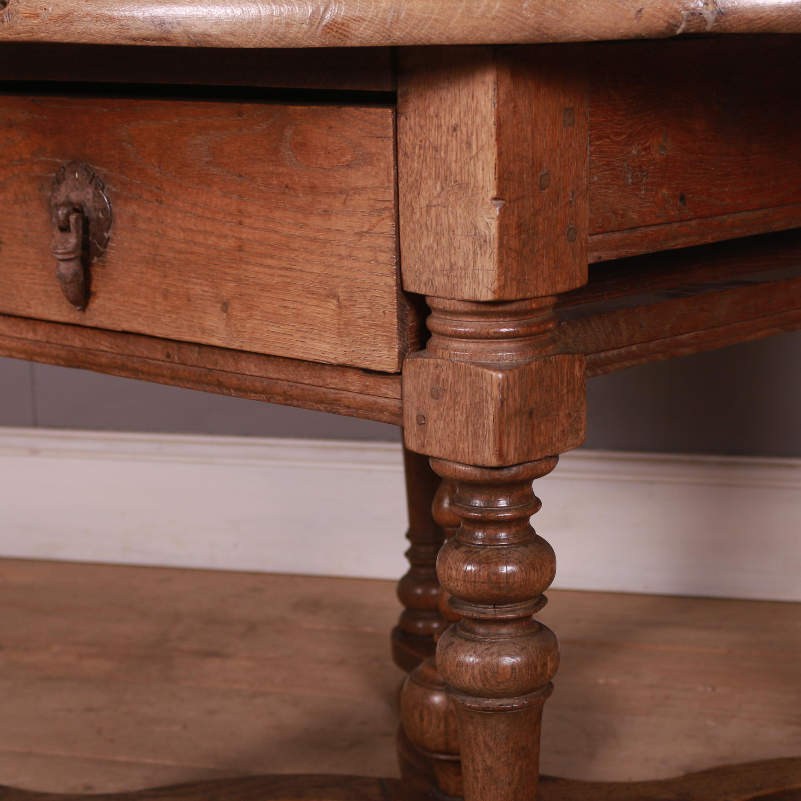 19th Century Dutch Oak Lamp Table 2