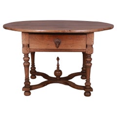 19th Century Dutch Oak Lamp Table