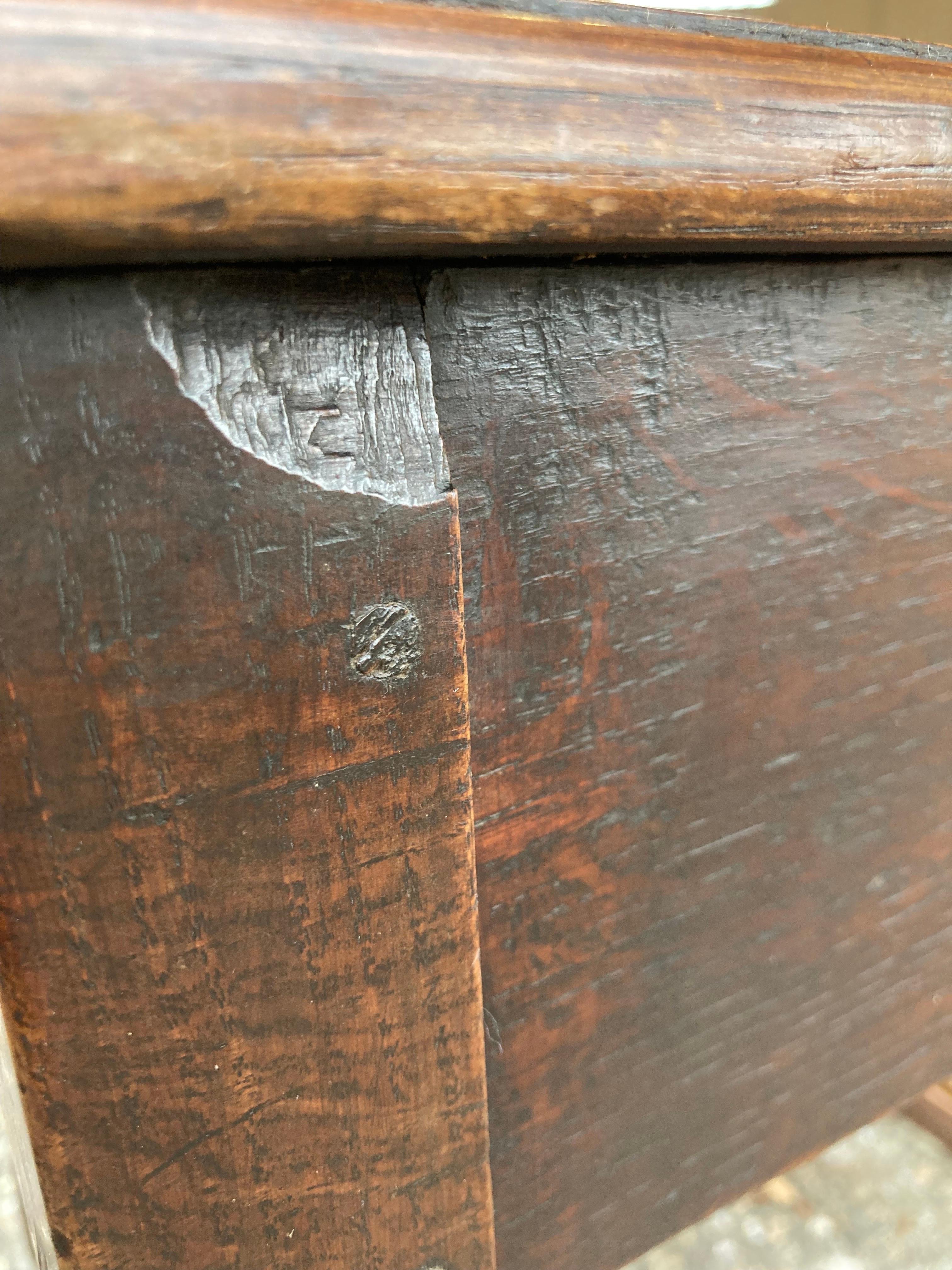 19th Century Dutch Oak Side Table  7