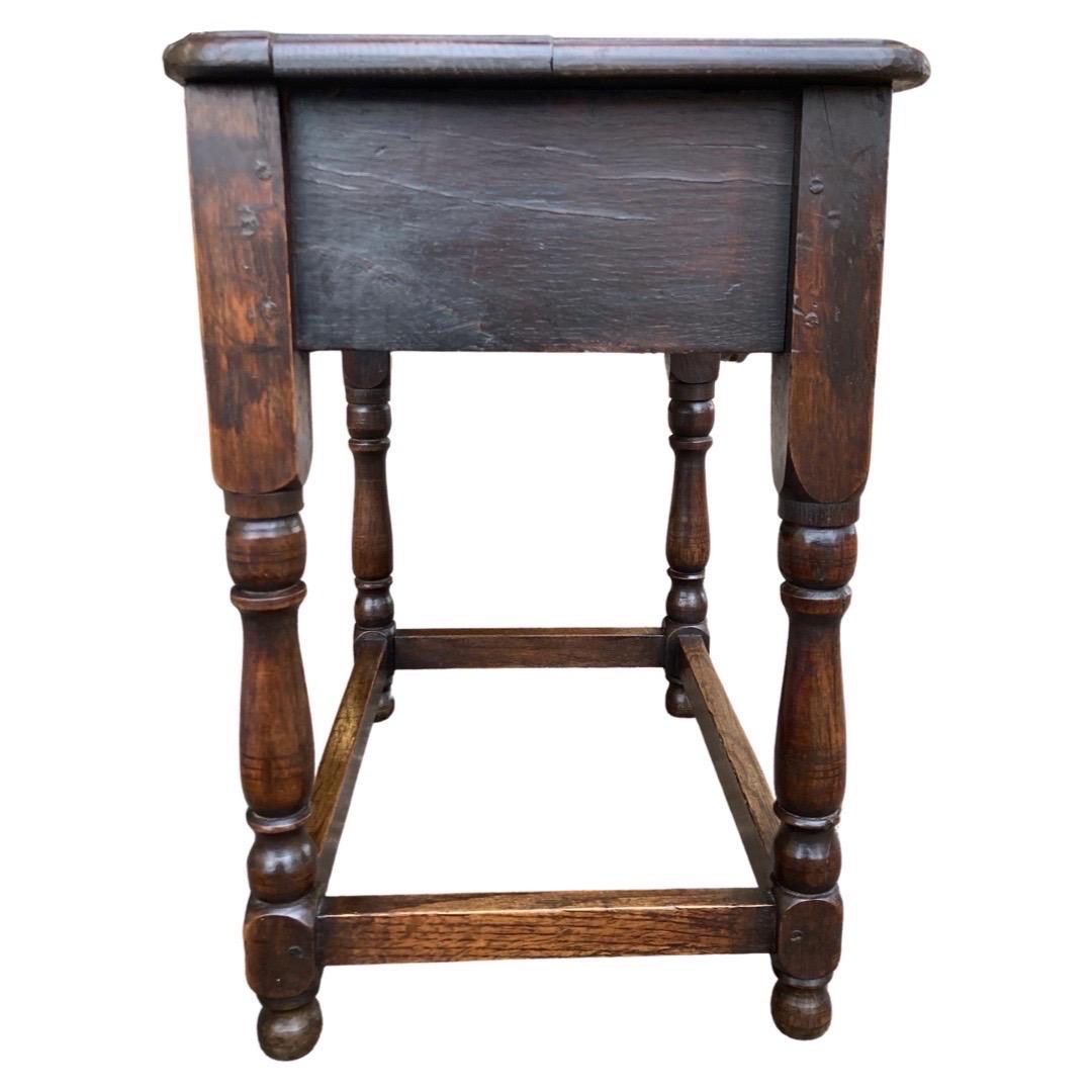 19th Century Dutch Oak Side Table  In Good Condition In Carmine, TX