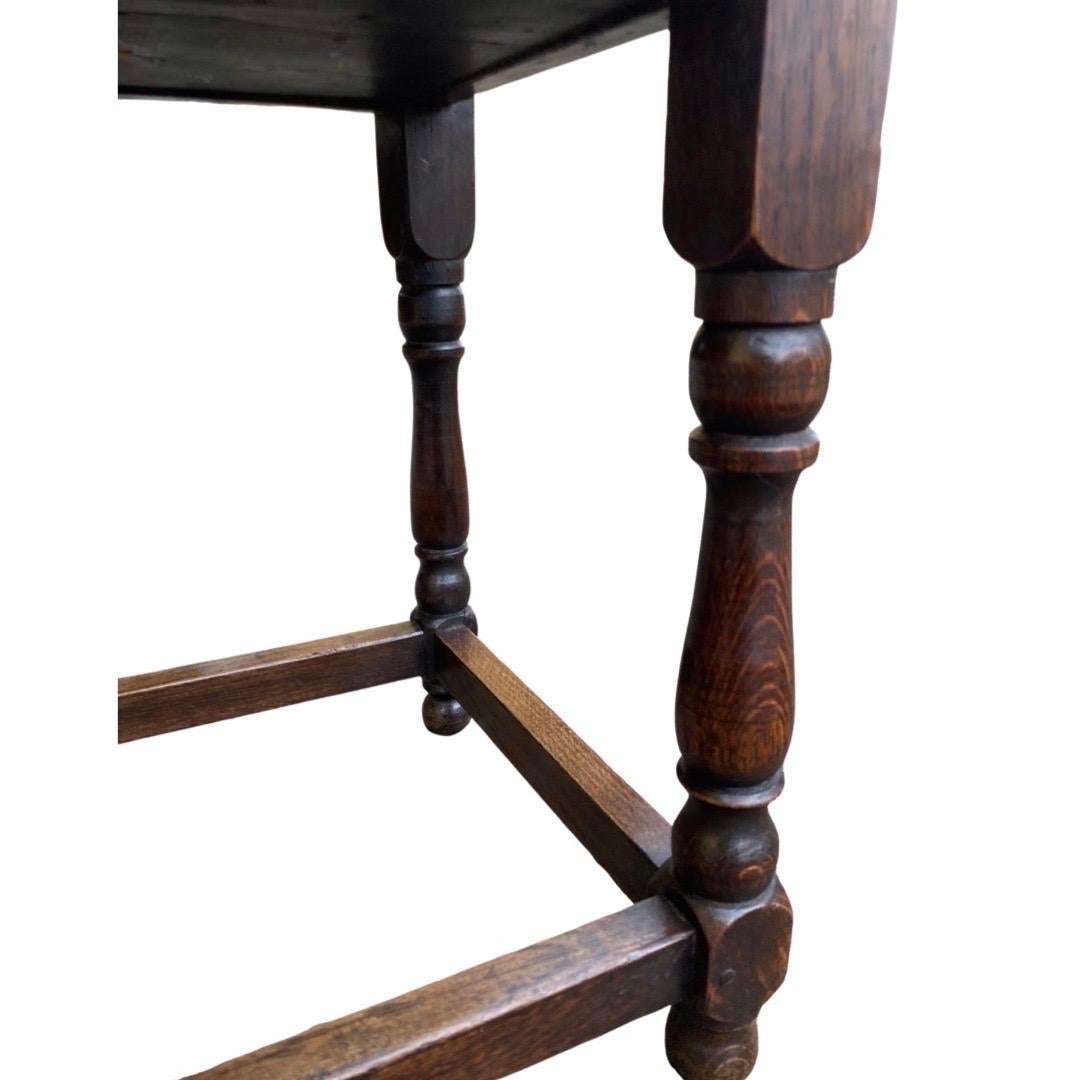 19th Century Dutch Oak Side Table  2