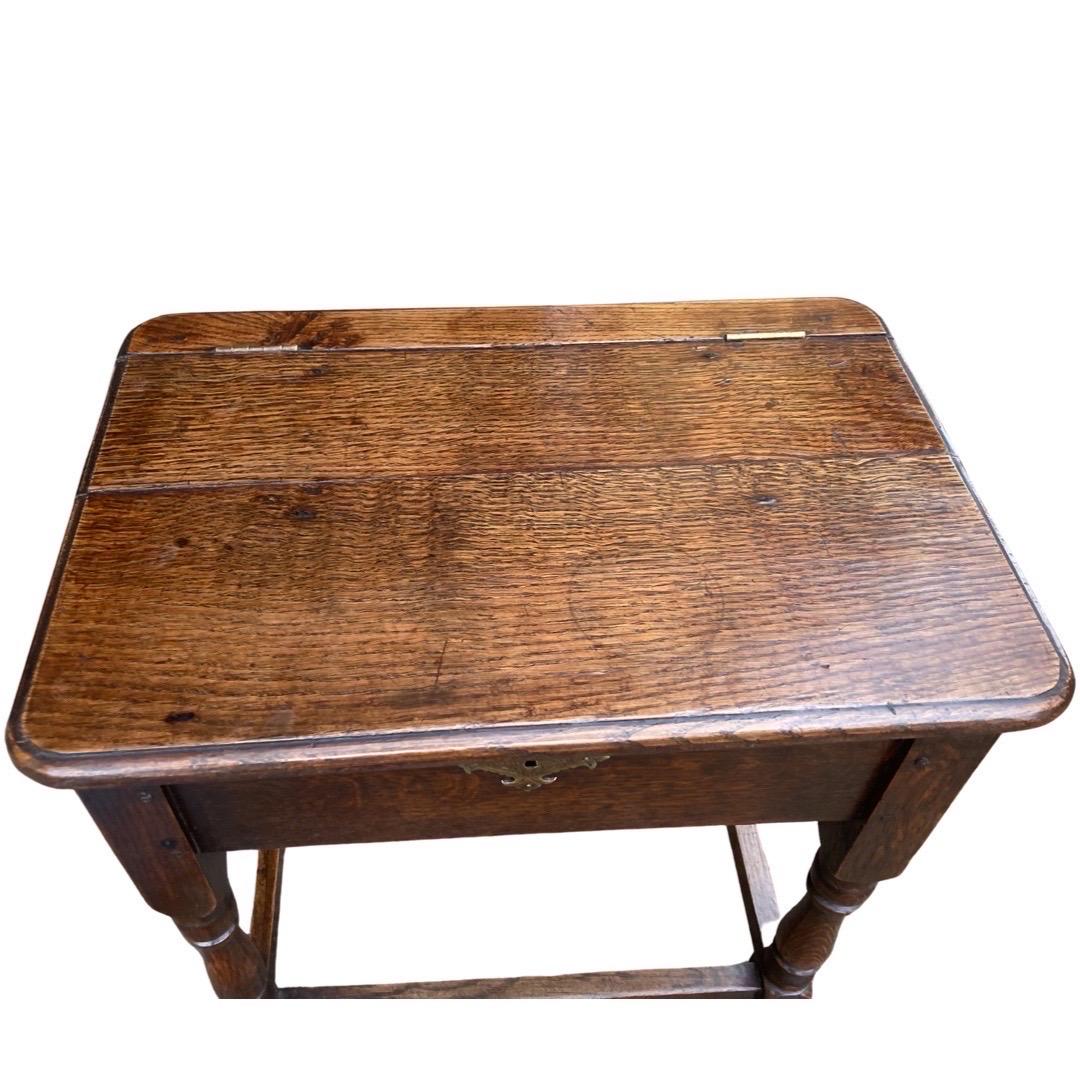 19th Century Dutch Oak Side Table  3