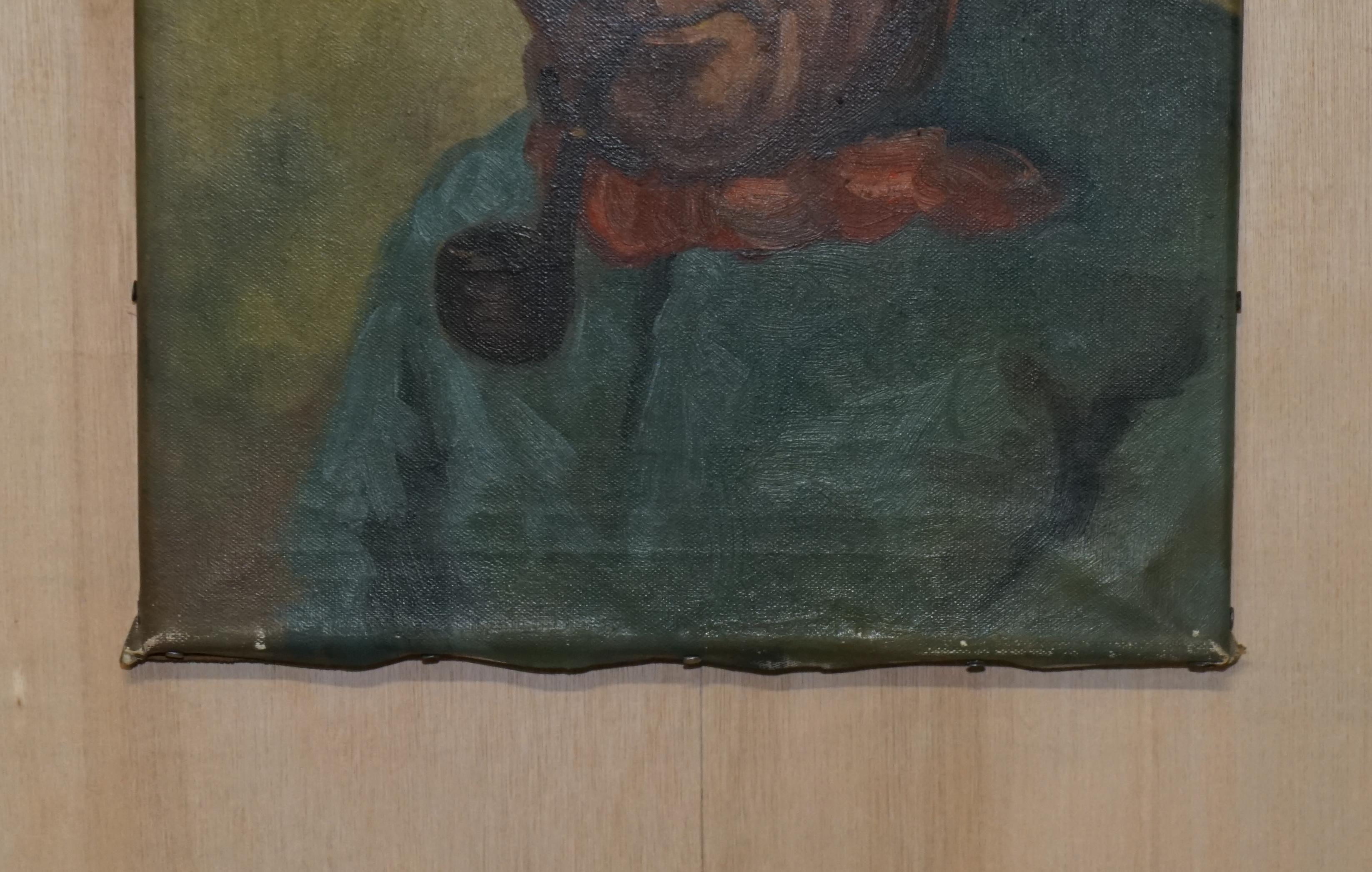 old man eating paint