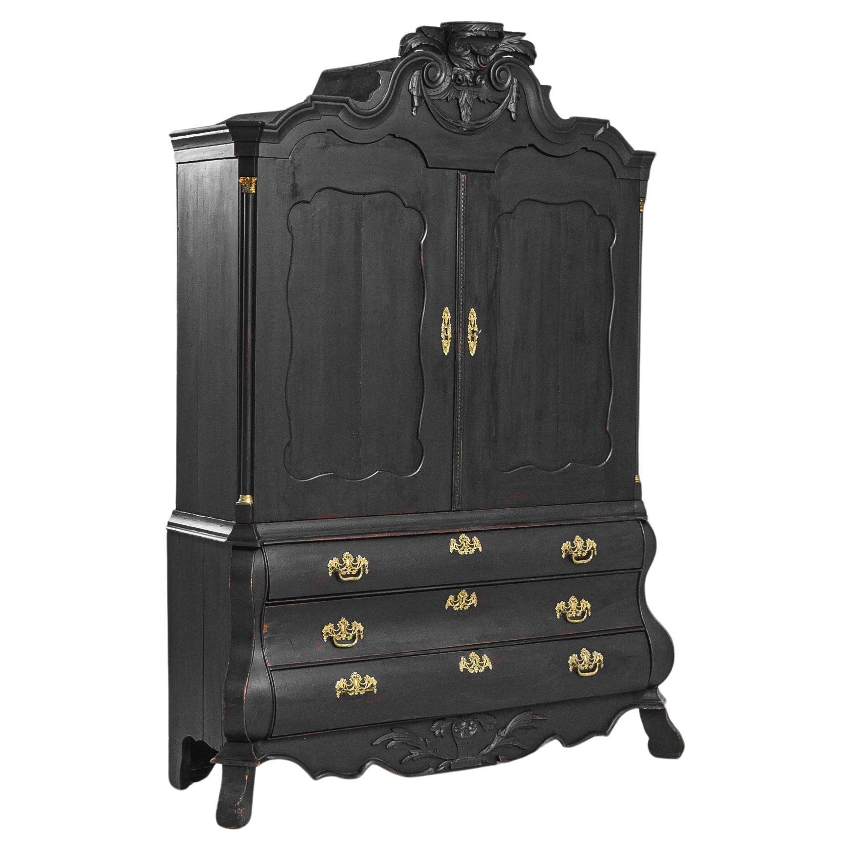 19th Century Dutch Original Patina Cabinet For Sale