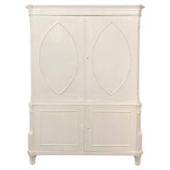 Used 19th Century Dutch Painted Linen Cabinet