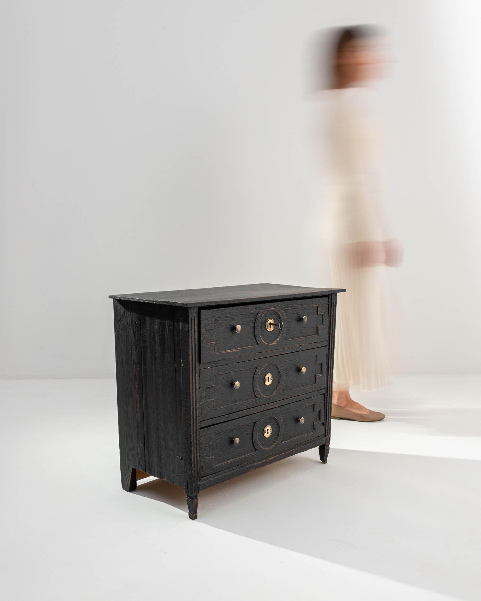 19th Century Dutch Petite Chest of Drawers 2