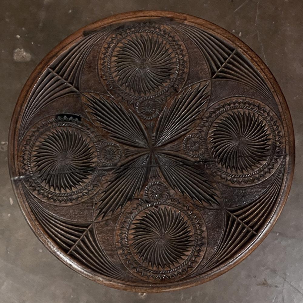 19th Century Dutch Renaissance Carved Lamp Table, End Table 6