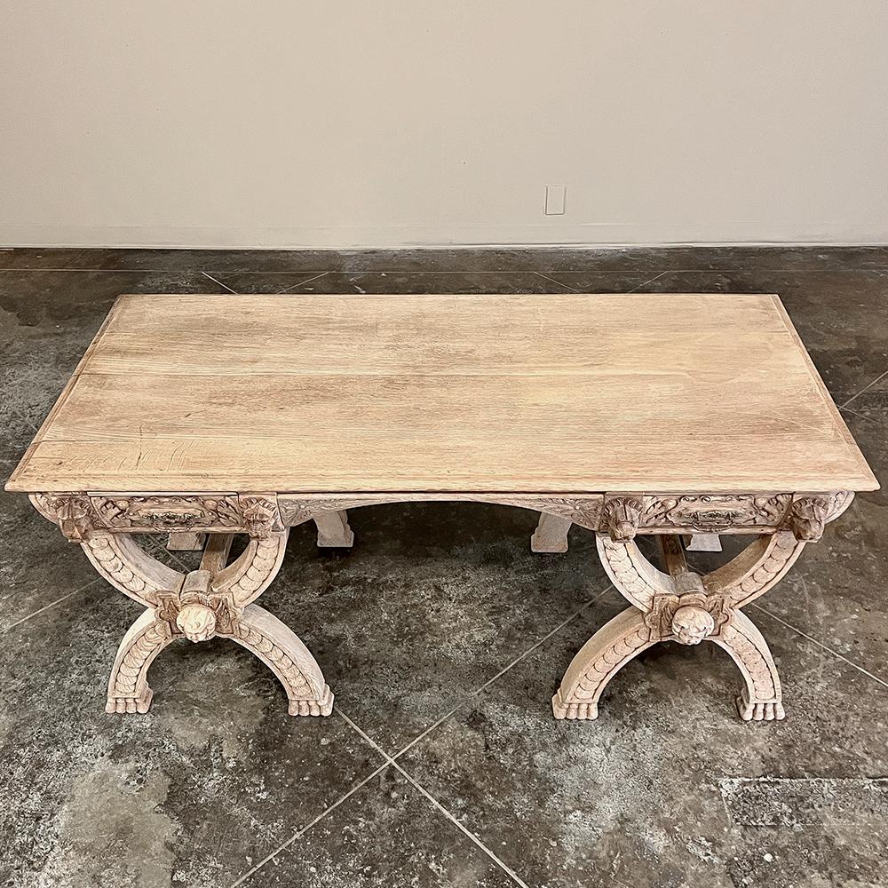 19th Century Dutch Renaissance Desk ~ Writing Table In Good Condition For Sale In Dallas, TX