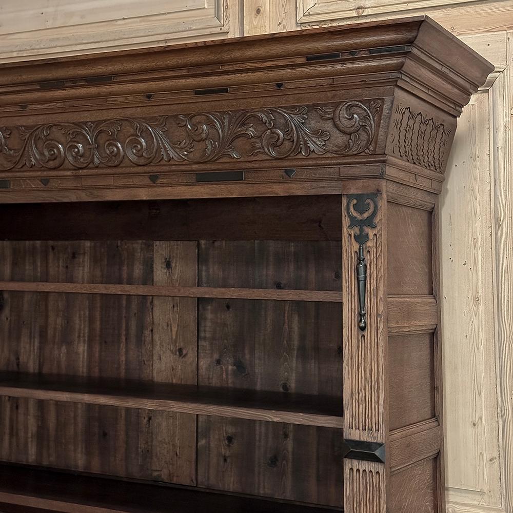 Bibliothèque ouverte Renaissance hollandaise du 19e siècle en vente 3