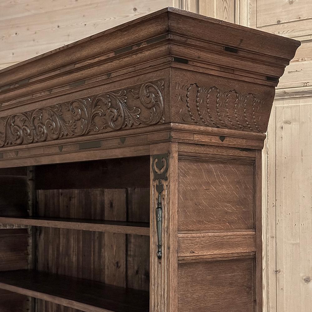 19th Century Dutch Renaissance Open Bookcase For Sale 11