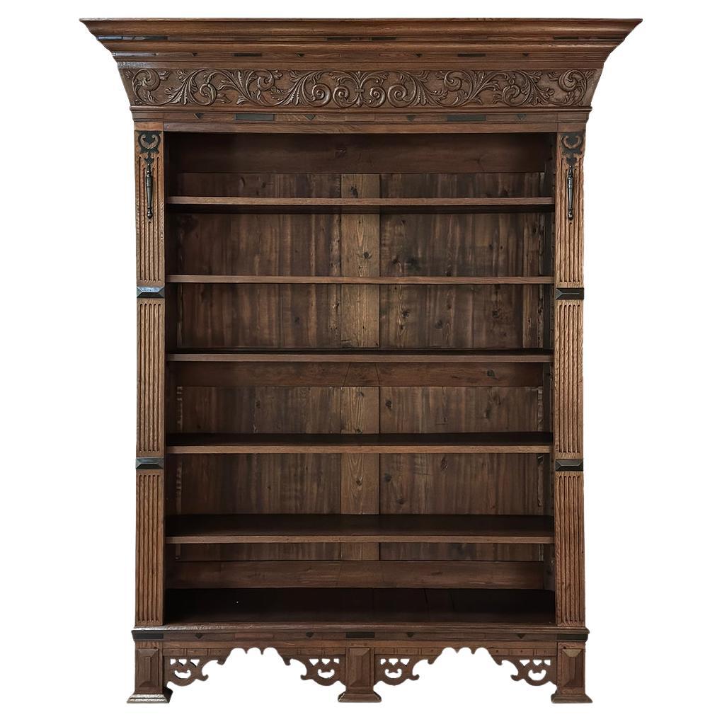 19th Century Dutch Renaissance Open Bookcase