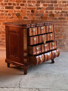 19th Century Dutch Rosewood Bombe Commode Chest of Drawers, circa 1820