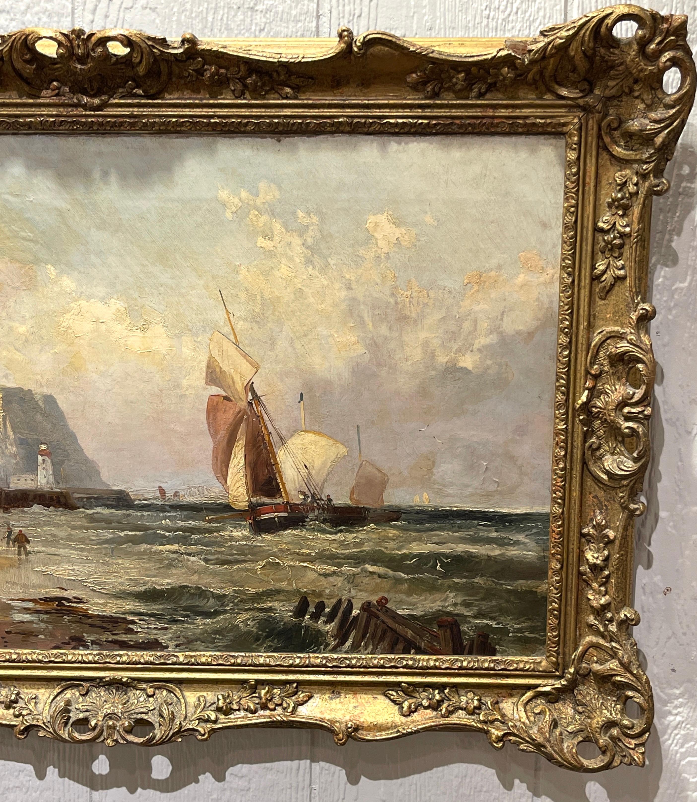 19th Century Dutch Seascape by Hendrik Daniël Eckelboom For Sale 6