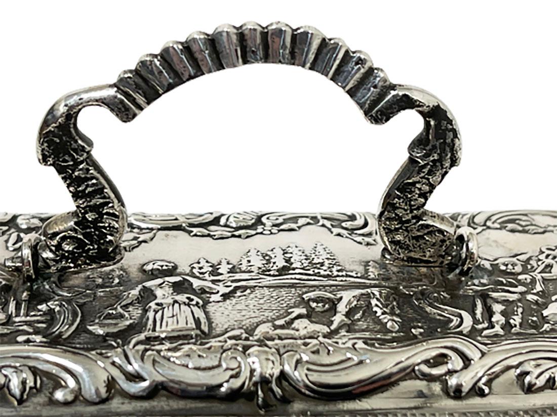 19th Century Dutch Silver Box by Willem van Baren, Schoonhoven, 1886 For Sale 1