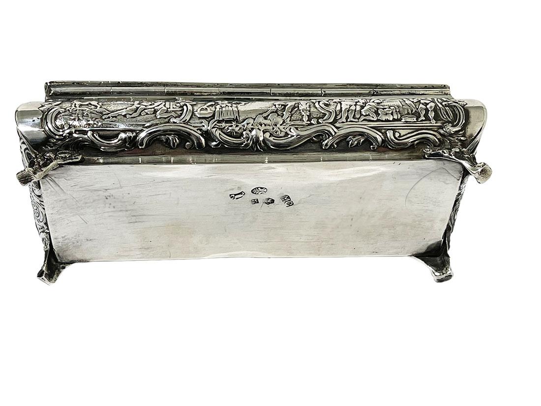 19th Century Dutch Silver Box by Willem van Baren, Schoonhoven, 1886 For Sale 6