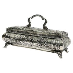 19th Century Dutch Silver Box by Willem van Baren, Schoonhoven, 1886
