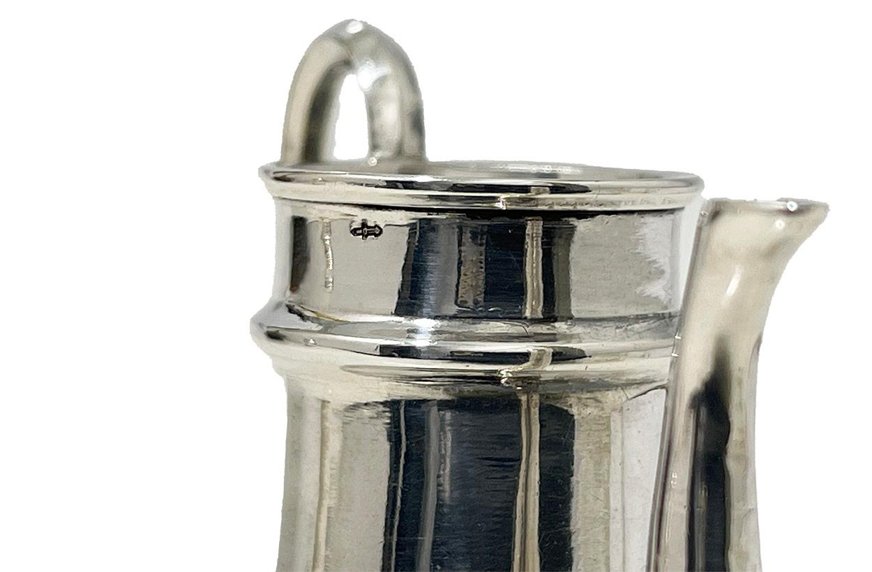 Olandese Caffettiera in miniatura in argento olandese del XIX secolo di J.M. van Kempen & Zonen in vendita
