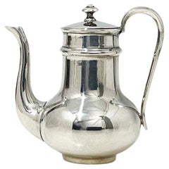19th Century Dutch silver miniature coffee pot by J.M. van Kempen & Zonen