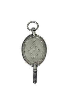 19th Century Dutch silver watch-key with a scene of a bunch of grapes