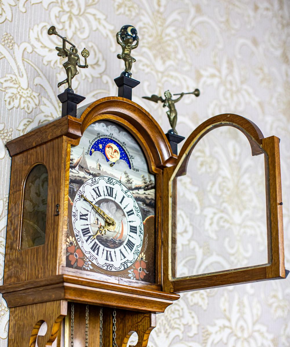 19th Century Dutch Staarta Wall Clock In Good Condition In Opole, PL