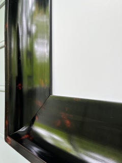 19th Century Dutch Style Faux Tortoise Ebonized Antique Painting Picture Frame