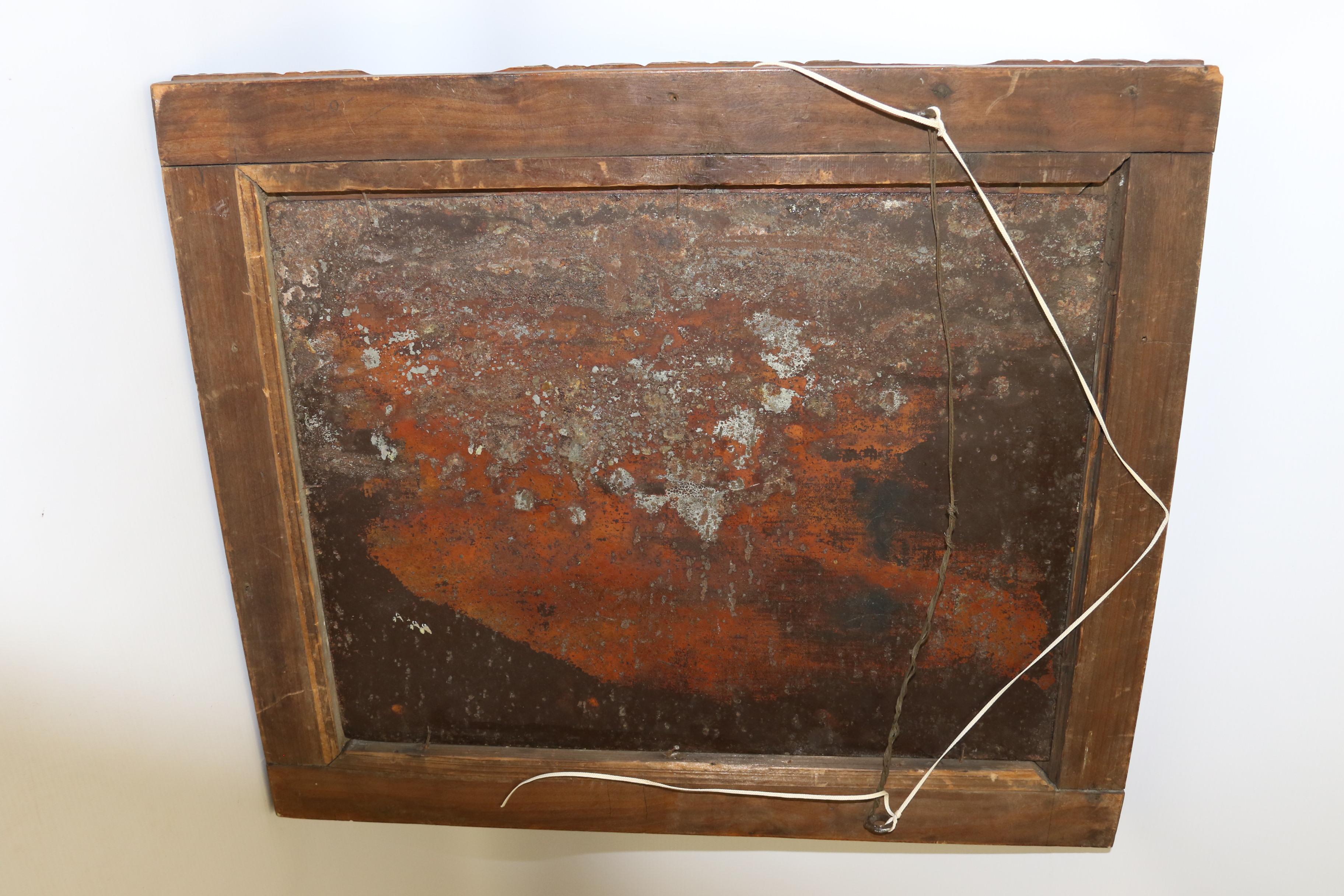 19th Century Dutch Style Oil Painting on Steel, circa 1880 For Sale 9