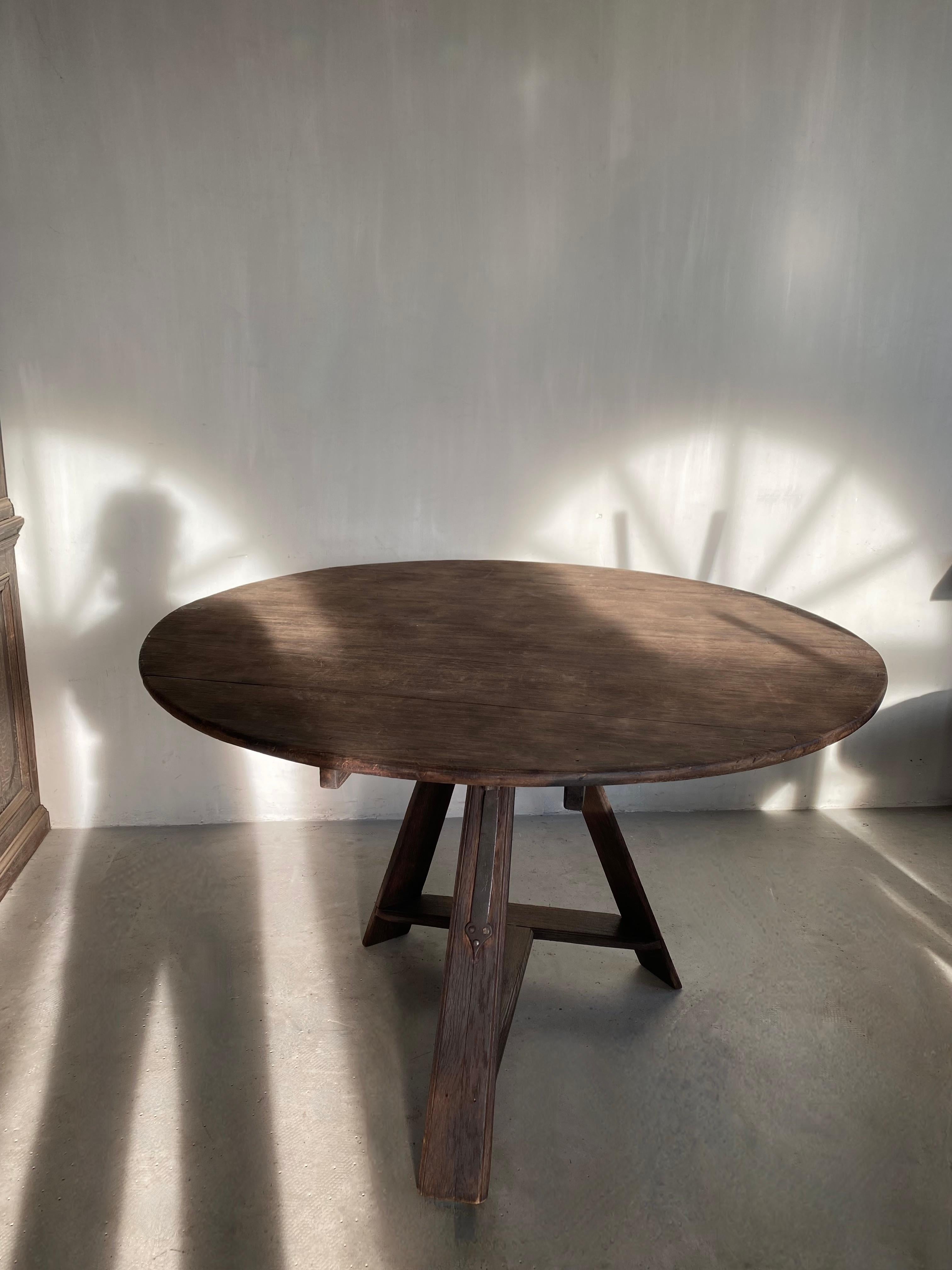 Minimalist 19th Century Dutch Tilt Top Table For Sale