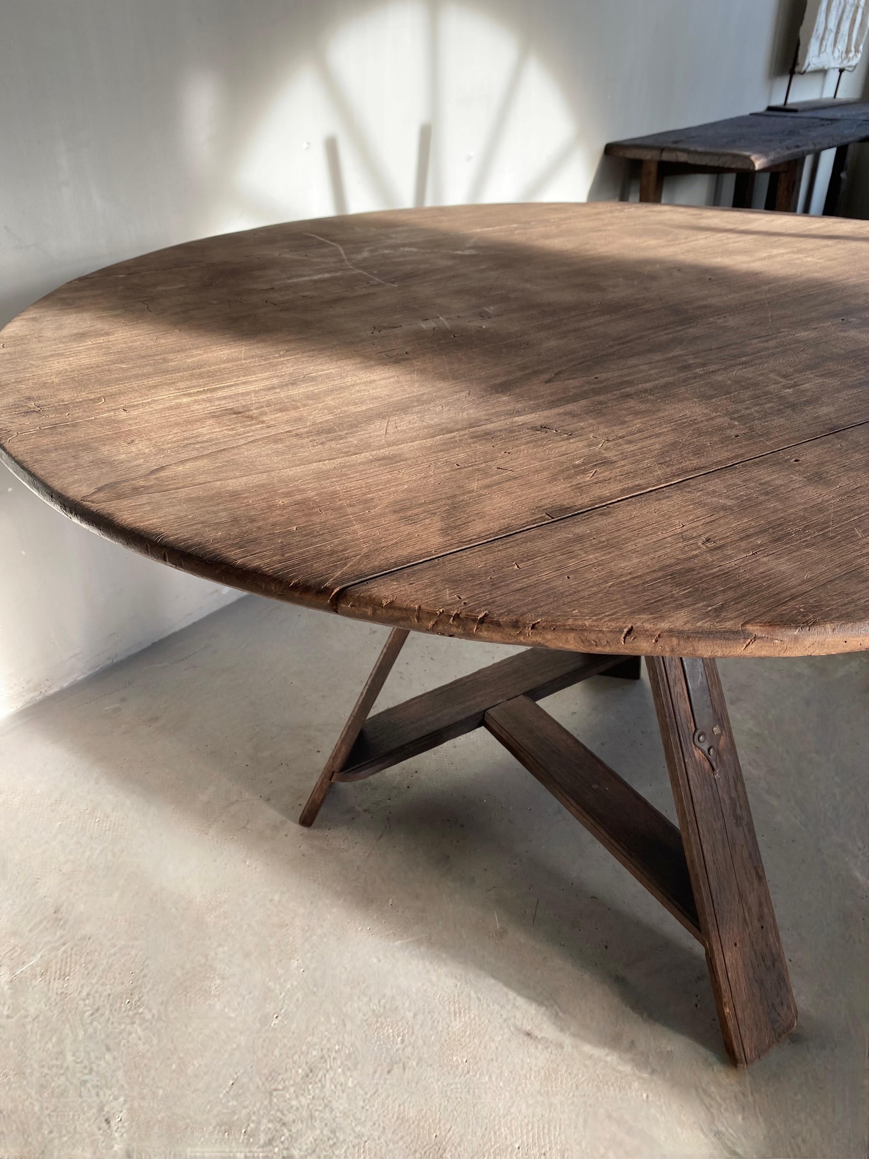 Oak 19th Century Dutch Tilt Top Table For Sale