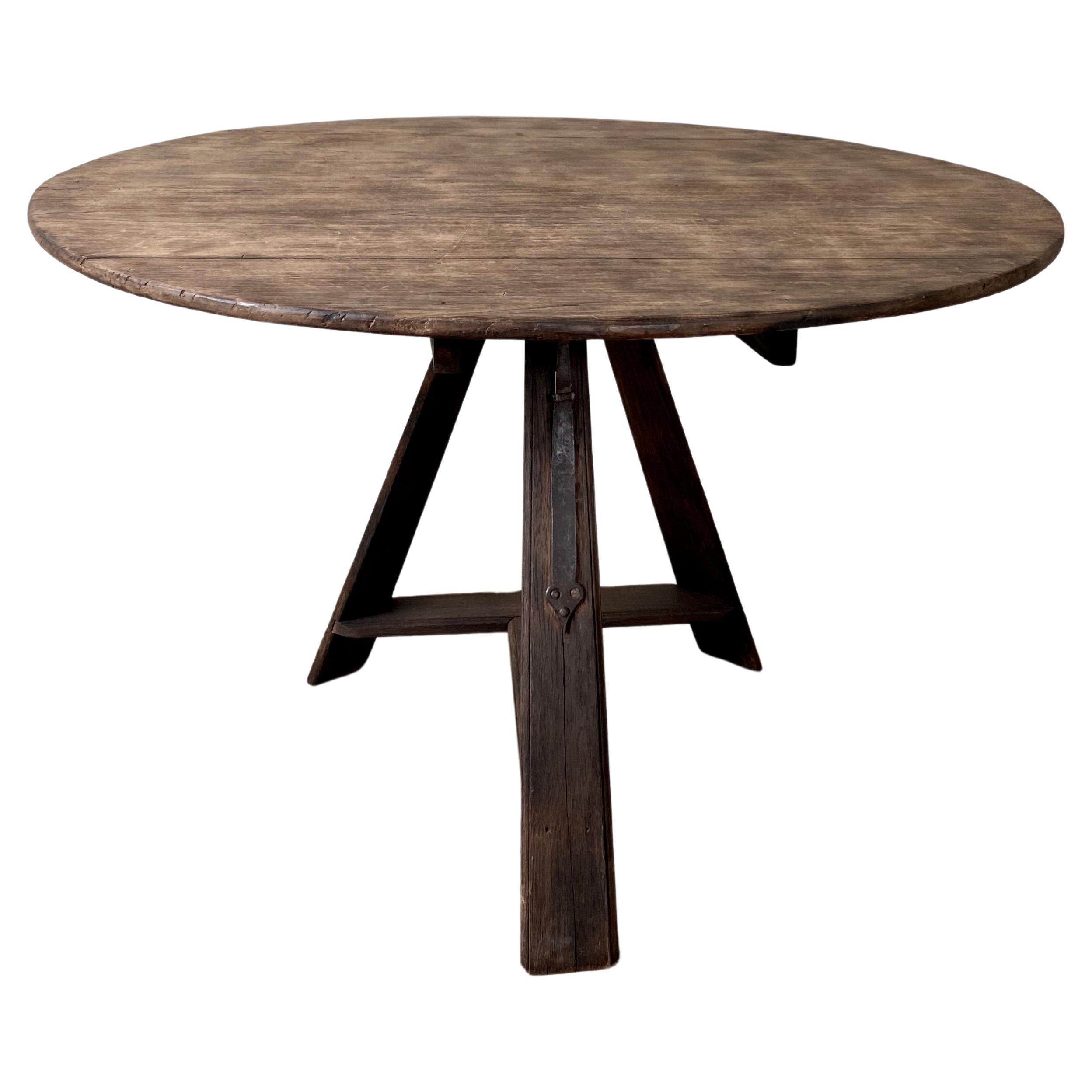 19th Century Dutch Tilt Top Table For Sale