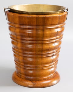 Secolo XIX Olandese Secchio di torba Bollitore Scaldatutto Teestoof Jardiniere