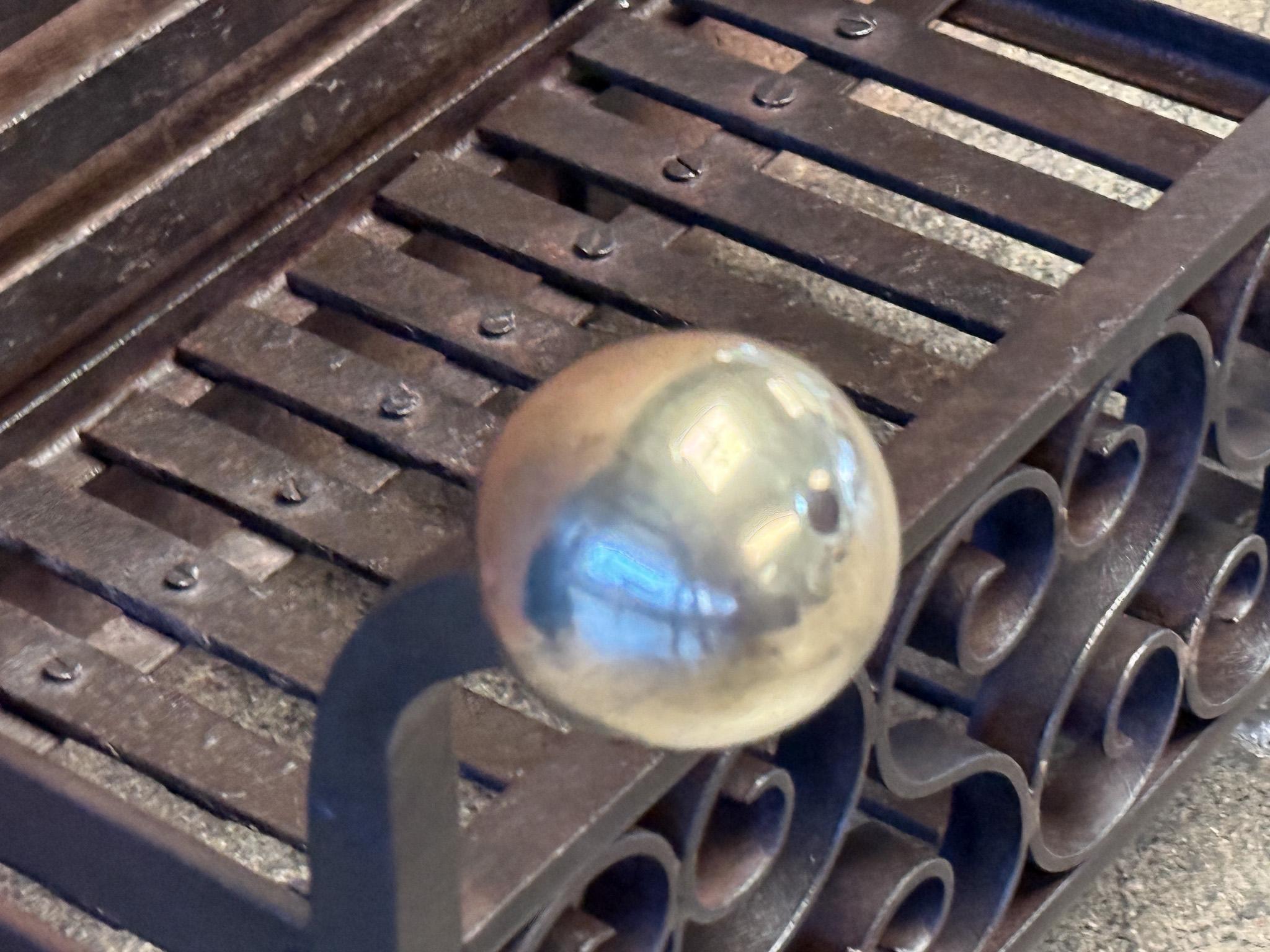 Grille de cheminée ou panier de cheminée victorien néerlandais du 19ème siècle en vente 2