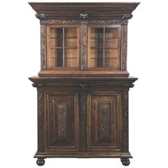 19th Century Dutch Vitrine-Bookcase-Cabinet